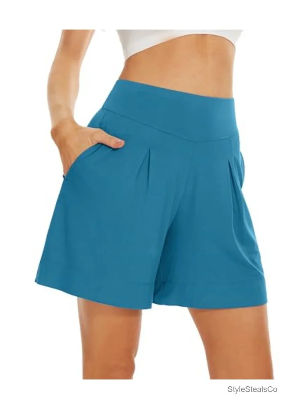 Viscose from Bamboo Sleep Shorts Women Lounge Boxers Wide Leg Pajama Bottoms